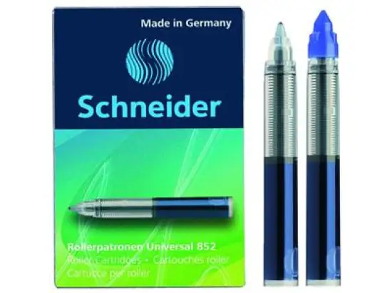 Rollerpatrone Schneider 185203 Universal 852 M, königsblau, für Base Senso, Base Ball, Breeze, ID Duo, Pack 5 Stk