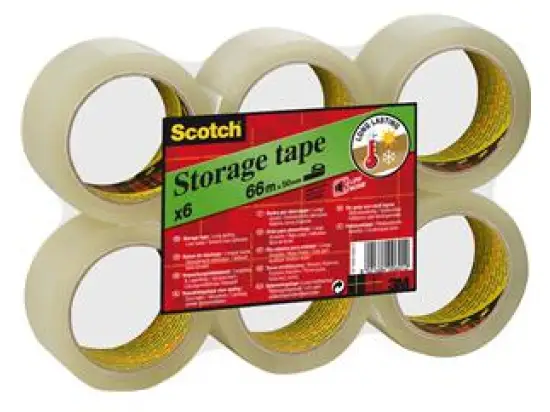 Packband Scotch S5066T6 309 transparent 50mmx66m PP, Pack 6 Rollen
