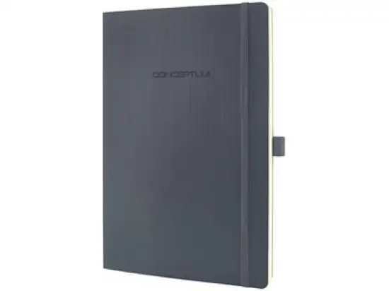 Notizbuch Sigel CO319 Conceptum A4 liniert 80g Softcover dunkelgrau