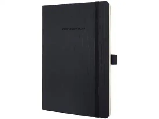 Notizbuch Sigel CO321 Conceptum A5 liniert 80g Softcover schwarz