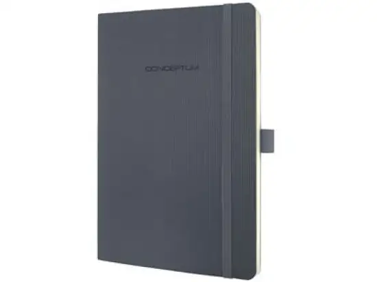 Notizbuch Sigel CO329 Conceptum A5 liniert 80g Softcover dunkelgrau