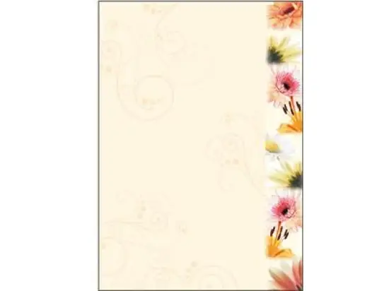 Motiv-Papier Sigel DP788 A4 Flowerstyle 90g, Pack 50 Blatt