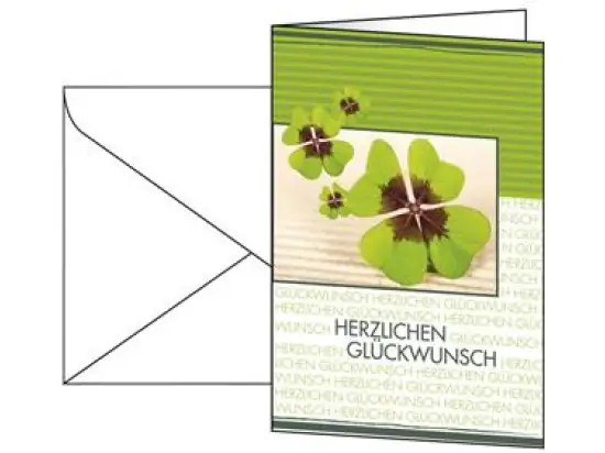 Glückwunschkarte Sigel DS004 115x170mm 220g, Pack 10 Stk