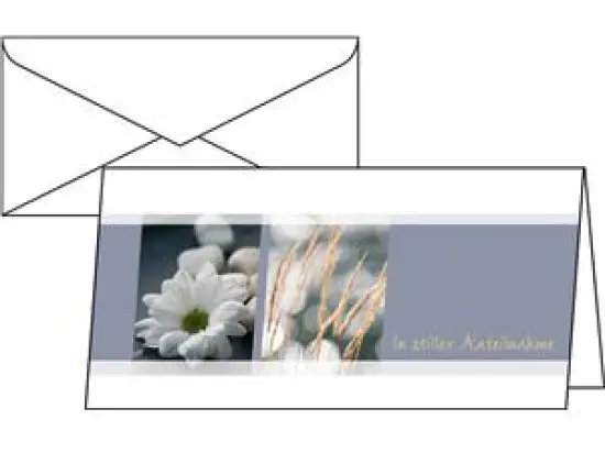 Trauer-Karten Sigel DS208 DL 220g inkl. Umschläge, Pack 10 Stk