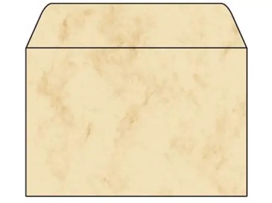 Briefumschlag Sigel DU011 C6 90g Marmor beige, Pack 25 Stk