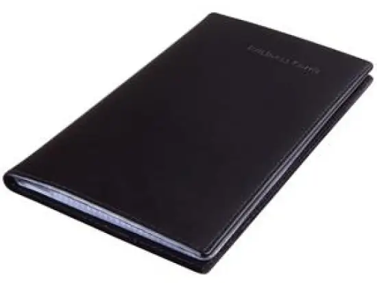 Visitenkartenmappe Sigel VZ171 schwarz für 120 Karten bis Größe 90x58mm