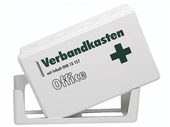 Verbandkasten Söhngen 3003056 Office 26x8x16cm weiß für Büros und Betriebe DIN13157