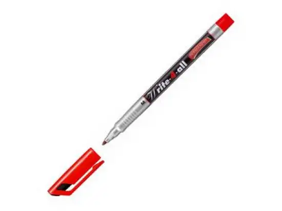 Permanentmarker Stabilo 146/40 Write-4-all M 1mm (M), Rundspitze, rot, Pack 10 Stk
