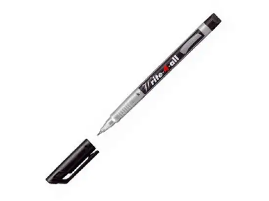 Permanentmarker Stabilo 166/46 Write-4-all S 0,4mm (S), Rundspitze, schwarz, Pack 10 Stk