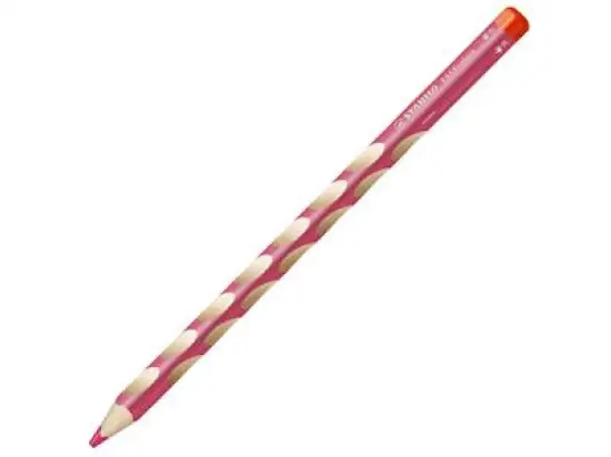 Farbstift Stabilo 332/350 EASYcolors rosa für Rechtshänder mit Griffmulden, Pack 12 Stk
