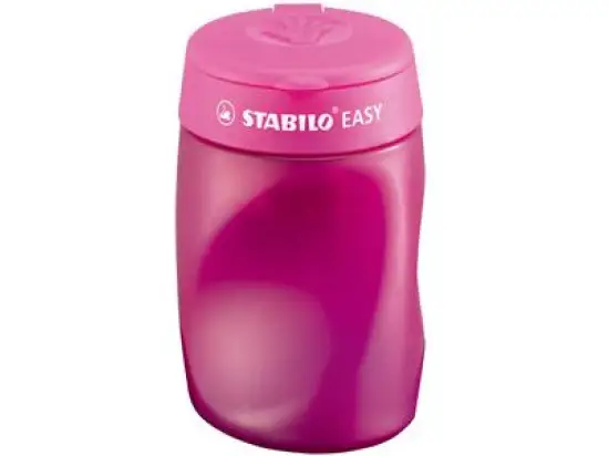 Spitzdose Stabilo 4502/1 EASYsharpener Rechtshänder pink, Pack 3 Stk