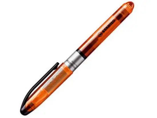 Textmarker Stabilo 545/54 Navigator 1-4mm, Keilspitze, orange, Pack 10 Stk