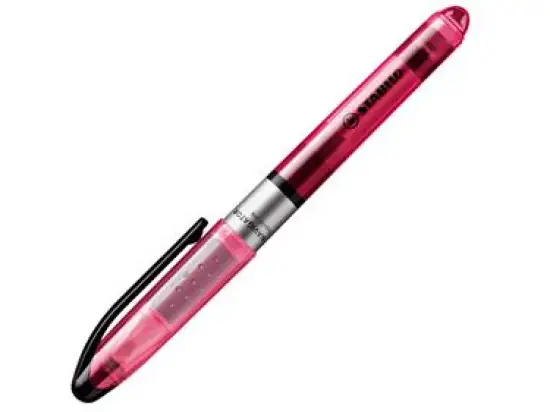 Textmarker Stabilo 545/56 Navigator 1-4mm, Keilspitze, rosa, Pack 10 Stk