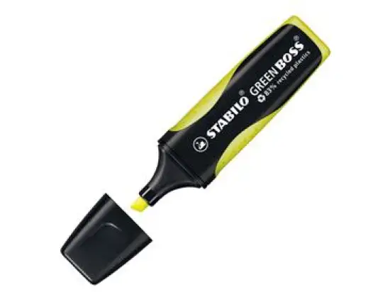Textmarker Stabilo 6070/24 Green Boss 2-5mm, Keilspitze, gelb