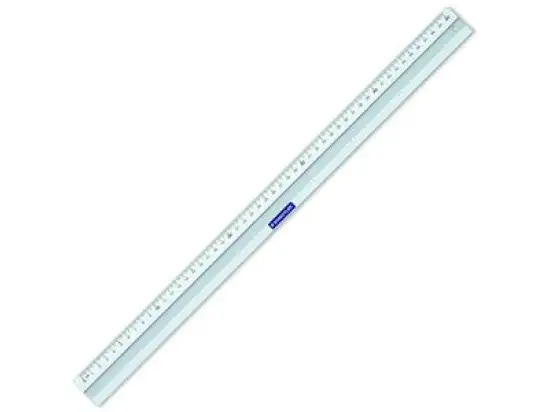Lineal Staedtler 56350 563 50 Mars Metall 50cm aus Aluminium Millimeter-Skalierung, Tuschekante