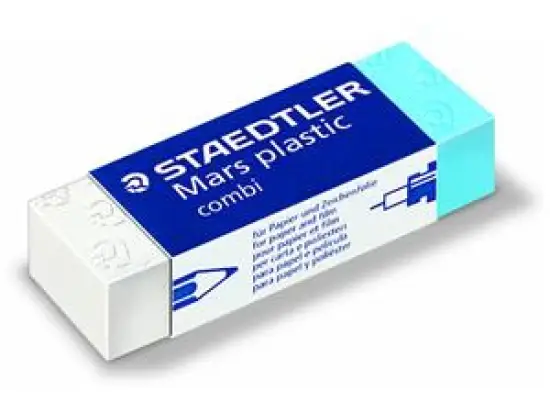 Radierer Staedtler 526508 526 508 Mars plastic combi Blei/Tinte 64x22x12mm, Pack 20 Stk