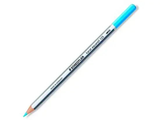 Aquarellstift Staedtler 125-30 karat aquarell lichtblau, Pack 6 Stk