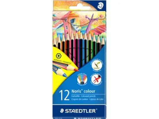 Farbstift Staedtler 185C12 185 C12 Noris colour 12er-Etui, farbig sortiert