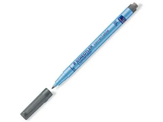 Universalstift Staedtler 305F-9 305 F-9 Lumocolor correctable F schwarz trocken abwischbar