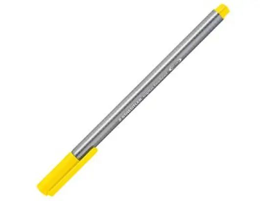Fineliner Staedtler 334-1 triplus Schreibfarbe: gelb, Pack 10 Stk