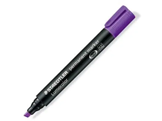 Permanentmarker Staedtler 350-6 Lumocolor 2-5mm, Keilspitze, violett, Pack 10 Stk