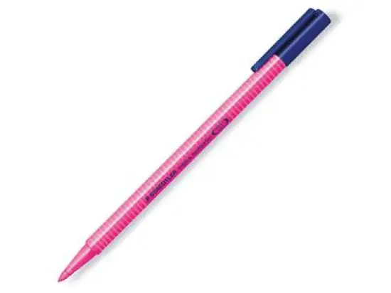 Textmarker Staedtler 362-23 triplus textsurfer 1-4mm, Rundspitze, pink, Pack 10 Stk
