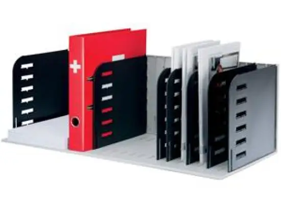 Grundeinheit Styro 282-03007.98 styrorac schwarz/grau 8 Trennwände senkrecht