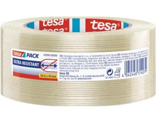 Filamentklebeband Tesa 45900-00000-00 tesapack 50mmx50m Monofilamentband transparent glasfaserverstärkt