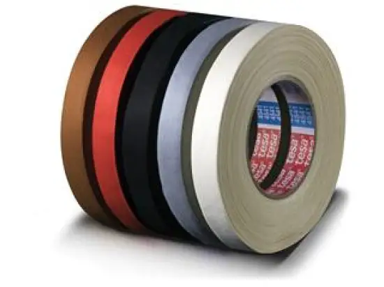 Gewebeband Tesa 04541-00020-00 tesaband schwarz 50mmx50m Träger Zellwollgewebe, Pack 3 Stk