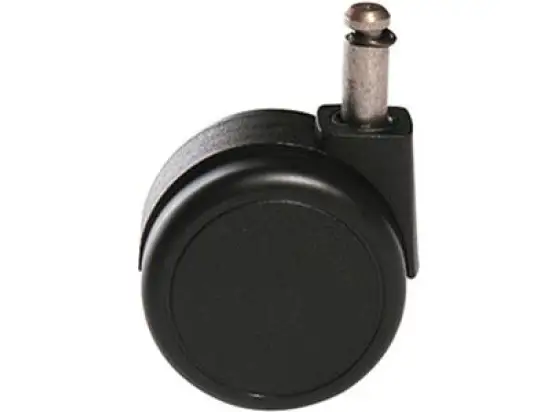 Stuhlrolle Topstar 6990-4 hart schwarz mittelgroß für weiche Böden, Pack 5 Stk