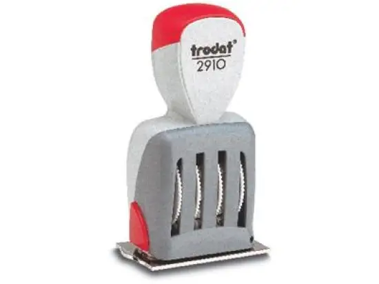 Textplattenstempel Trodat 512918 2910/C8 Text: "BEZAHLT" 50x28mm