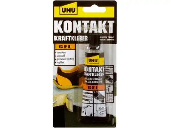 Kraftkleber UHU 45305 Kontakt gelförmig, Pack 6 x Tube je 42g