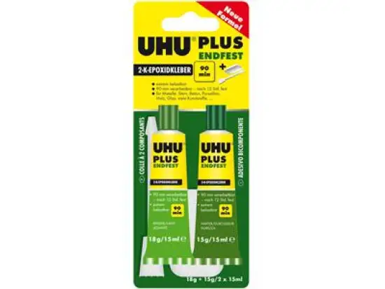 2-Komponentenkleber UHU 45670 Plus endfest Tube Binder+Tube Härter, 33g
