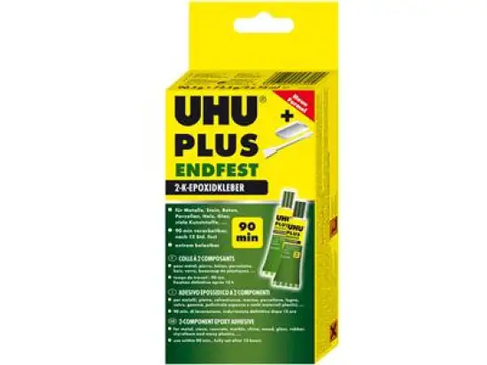 2-Komponentenkleber UHU 45720 Plus endfest Binder+Härter, 163g
