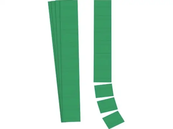 Einsteckkarte Ultradex 140613 32mm hoch/6cm moosgrün, Pack 90 Stk