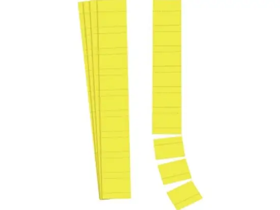 Einsteckkarte Ultradex 140615 32mm hoch/6cm zitrone, Pack 90 Stk