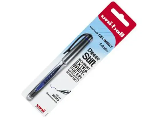 Gelroller Uni-Ball Gel Impact UM-153S 146896 0,6mm blau, Pack 10 Stk