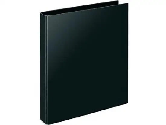 Ringbuch Veloflex 1141280 Velocolor Classic A4, 2 Ringe Ø 25 mm, Karton glanzkaschiert, D-Ring-Mechanik, schwarz, Pack 10 Stk