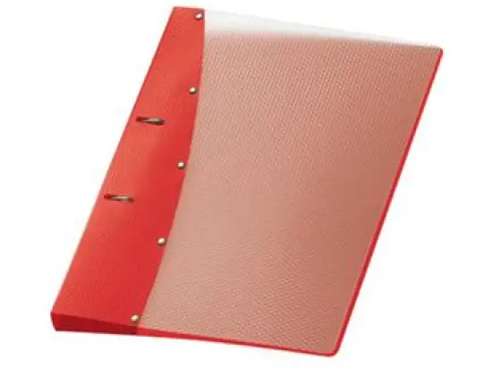 Ringbuch Veloflex 1141420 Diamond A4, 2 Ringe Ø 20 mm, PP Vollkunststoff, D-Ring-Mechanik, rot, Pack 12 Stk