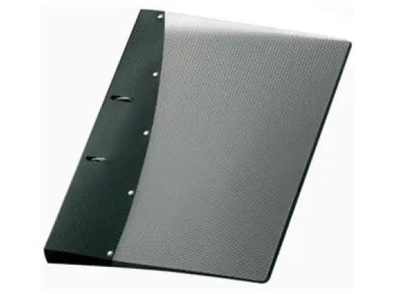 Ringbuch Veloflex 1141480 Diamond A4, 2 Ringe Ø 20 mm, PP Vollkunststoff, D-Ring-Mechanik, schwarz, Pack 12 Stk