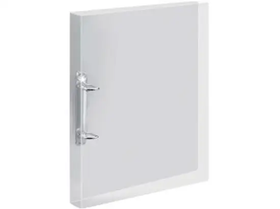 Ringbuch Veloflex 4138290 Crystal A4, 2 Ringe Ø 20 mm, PP Vollkunststoff, D-Ring-Mechanik, Streifenoptik, glasklar, Pack 12 Stk