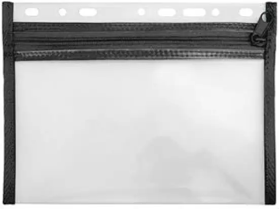 Sammelmappe Veloflex 4350080 Velobag XXS Reißverschlusstasche, A5 schwarz mit Eurolochung