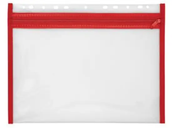 Sammelmappe Veloflex 4354020 Velobag XS Reißverschlusstasche, A4 rot mit Eurolochung