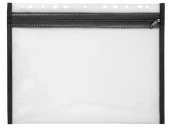 Sammelmappe Veloflex 4354080 Velobag XS Reißverschlusstasche, A4 schwarz mit Eurolochung