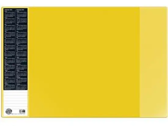Schreibunterlage Veloflex 4680310 Velocolor 40x60 gelb mit seitlichen Taschen