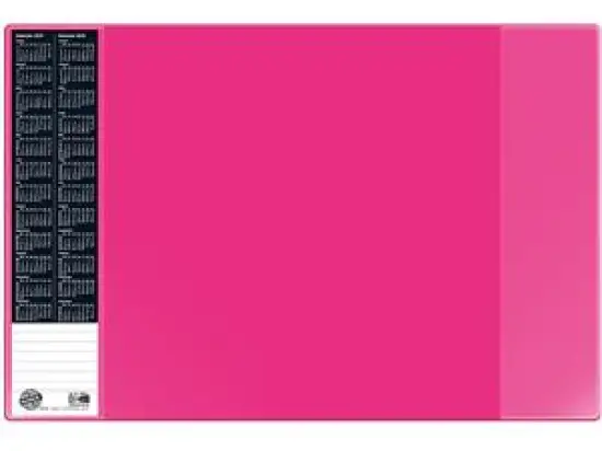 Schreibunterlage Veloflex 4680371 Velocolor 40x60 pink mit seitlichen Taschen