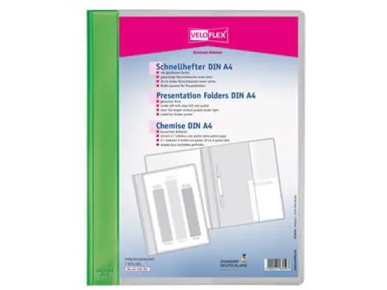 Schnellhefter Veloflex 4741041 Veloform hellgrün A4 PVC, Pack 10 Stk