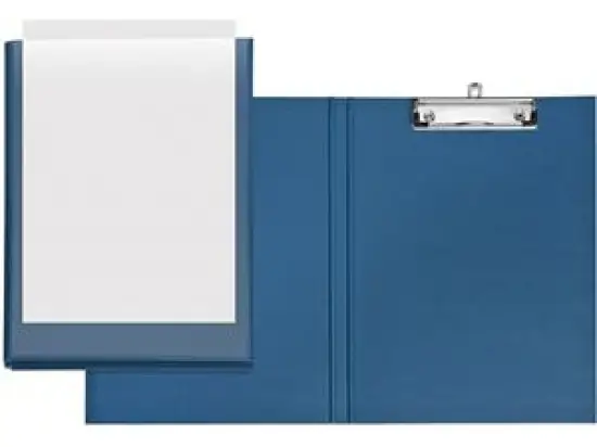 Präsentations-Klemmbrett Veloflex 4804650 Velodur A4 blau, mit Einstecktasche vorne, Pack 10 Stk