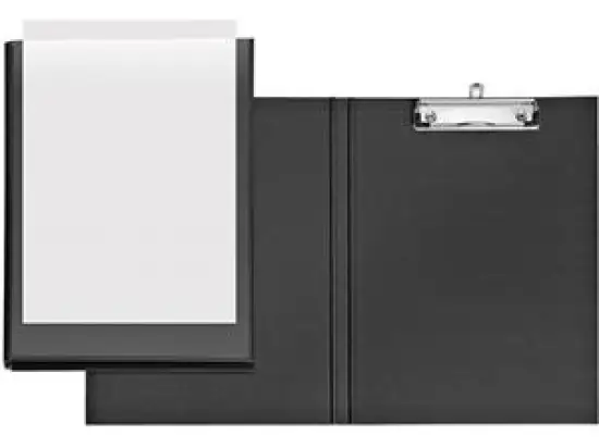 Präsentations-Klemmbrett Veloflex 4804680 Velodur A4 schwarz, mit Einstecktasche vorne