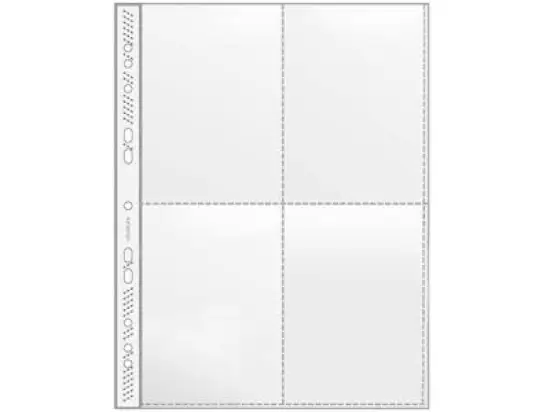 Sammelhülle Veloflex 5336000 4 x A6 hoch glasklar, Pack 100 Stk